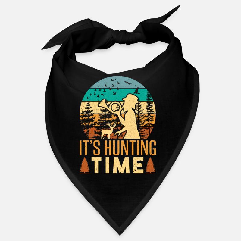 Temps de chasse amusant avec cor de chasse dans la nature Bandana