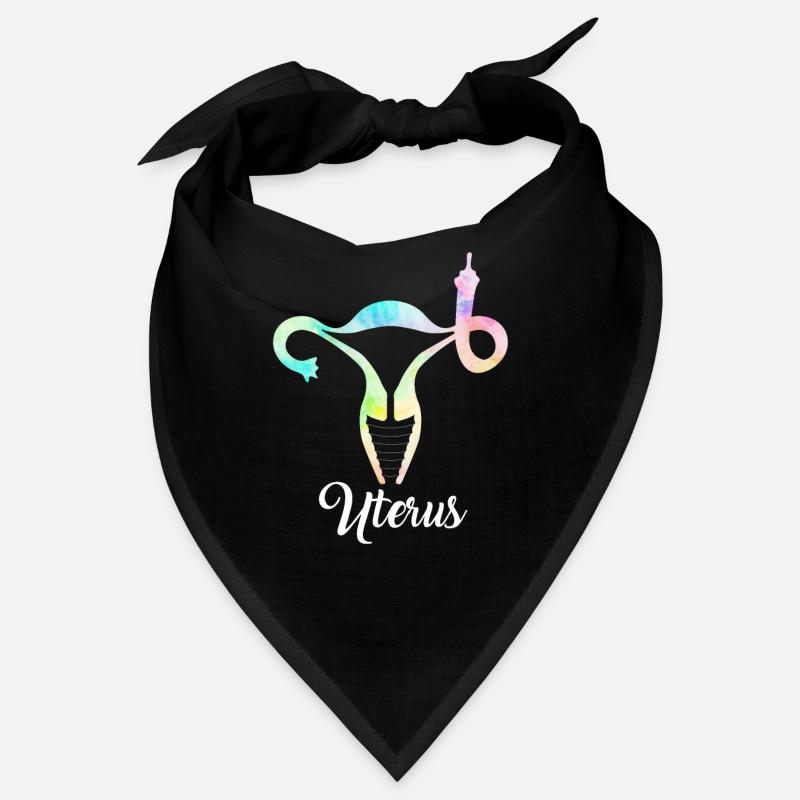 Mittelfinger Gebärmutter TShirt, Tye Die, Pro Choice Bandana