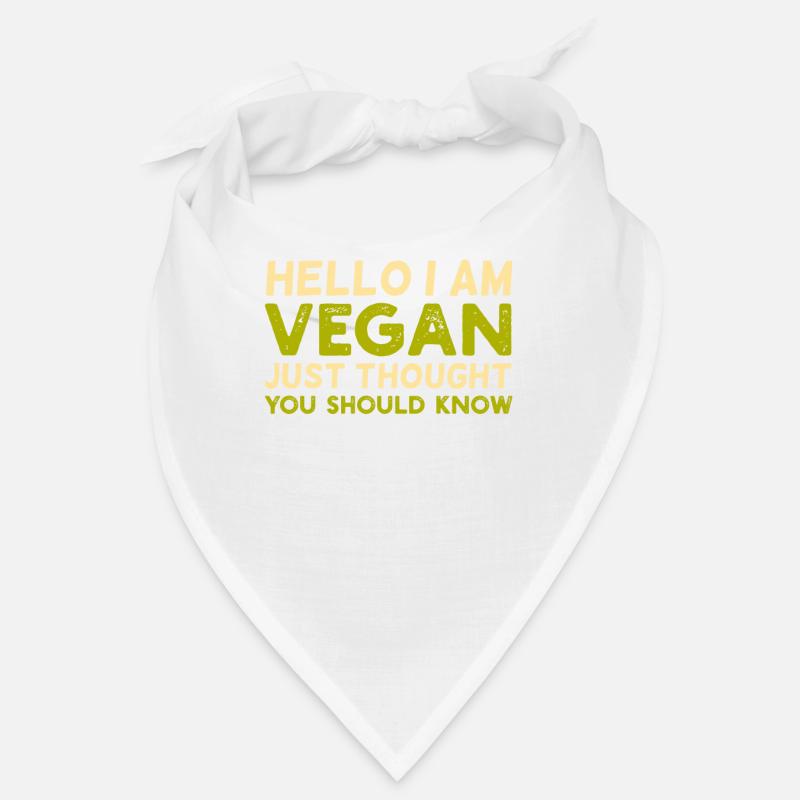 C’est drôle que je dise végétalien Bandana