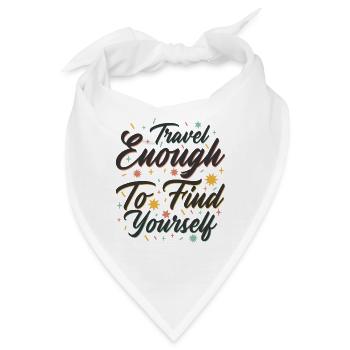 Reisender Motivator Selbstfürsorge Inspirierendes - Bandana - Weiß - Vorne