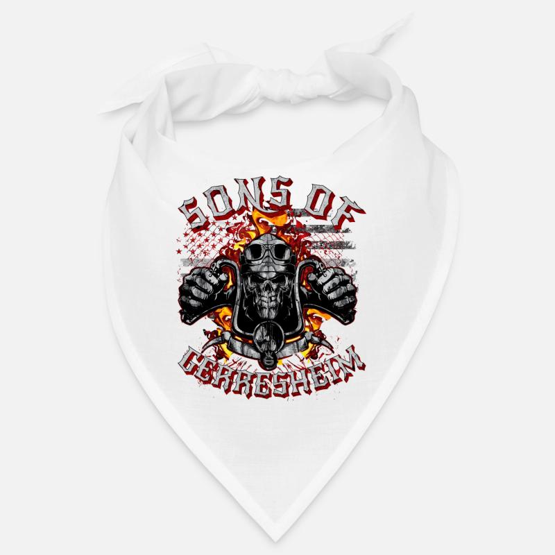 Fils de Gerresheim Skull biker Bandana