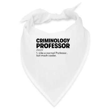Kriminologie-Professor - Bandana - Weiß - Vorne