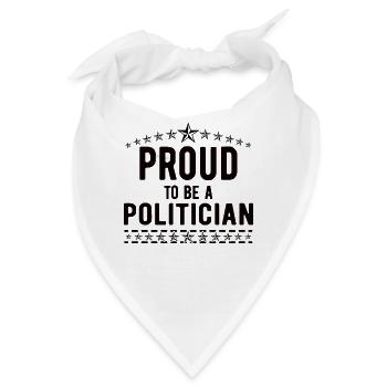 Politiker Politikerin Politik Bürgermeister Wahlen - Bandana - Weiß - Vorne