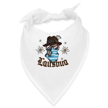 Trachten Bayern Süddeutschland Dirndl Lausbua - Bandana - Weiß - Vorne