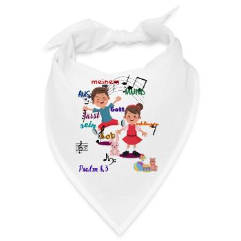 Psalm 8,3 - Bandana - Weiß - Vorne
