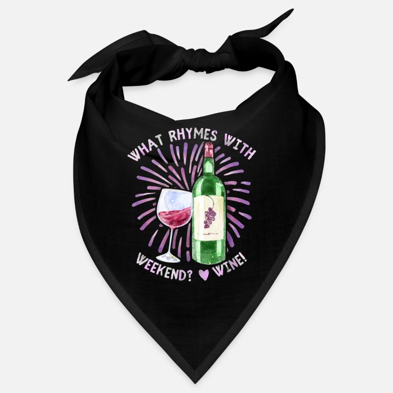Wine, red wine, funny saying for wine drinkers Bandana