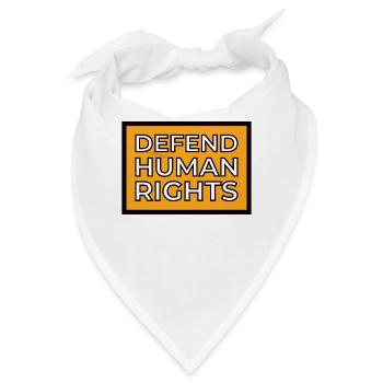 Menschenrechte Politik Freiheit Demonstrieren - Bandana - Weiß - Vorne
