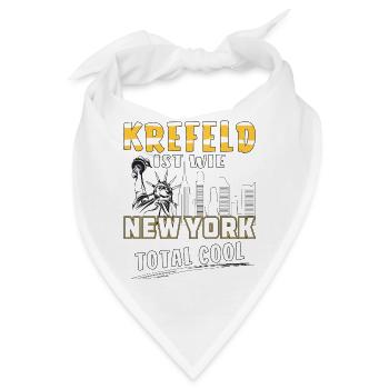 KREFELD IST WIE NEW YORK - Bandana - Weiß - Vorne