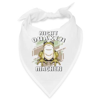 FROSCH NICHT QUAKEN MACHEN - Bandana - Weiß - Vorne