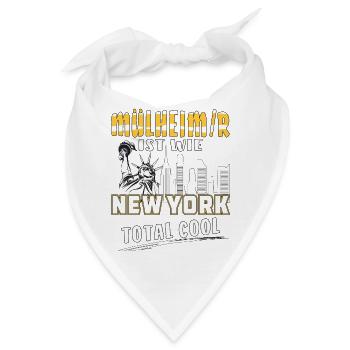 MÜLHEIM IST WIE NEW YORK - Bandana - Weiß - Vorne