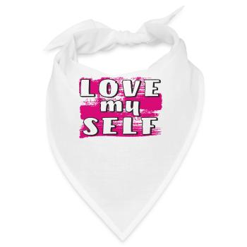 LOVE MY SELF - Bandana - Weiß - Vorne