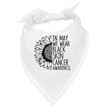 Skin Cancer Awareness Sonnenblume - Bandana - Weiß - Vorne
