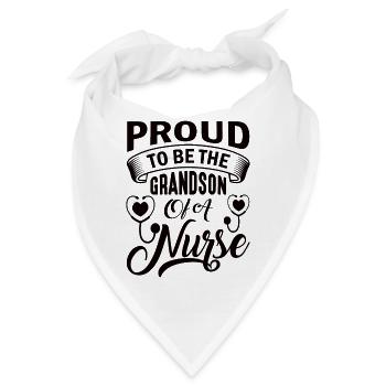 Arzthelferin Krankenpflegerin Arztpraxis Nadel - Bandana - Weiß - Vorne