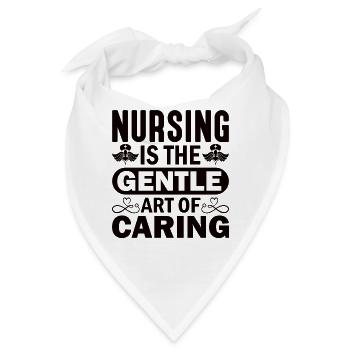 Arzthelferin Krankenpflegerin Arztpraxis Nadel - Bandana - Weiß - Vorne