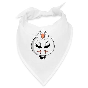 Fett Möwe Körperfett - Bandana - Weiß - Vorne
