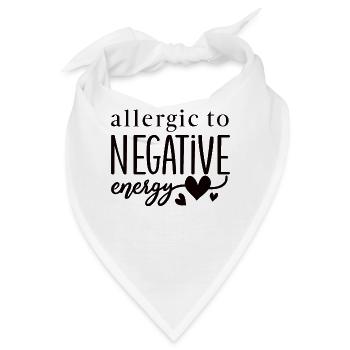 positive Gedanken positives Leben - Bandana - Weiß - Vorne