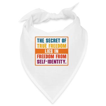 Motivation Freiheit Selbstfürsorge Inspirierender - Bandana - Weiß - Vorne