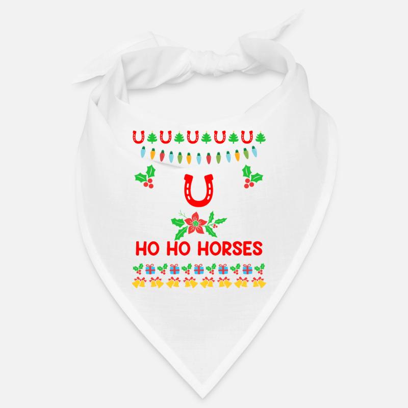 Ho Ho Chevaux Ugly Chritsmas Cavalier Cavalier Bandana