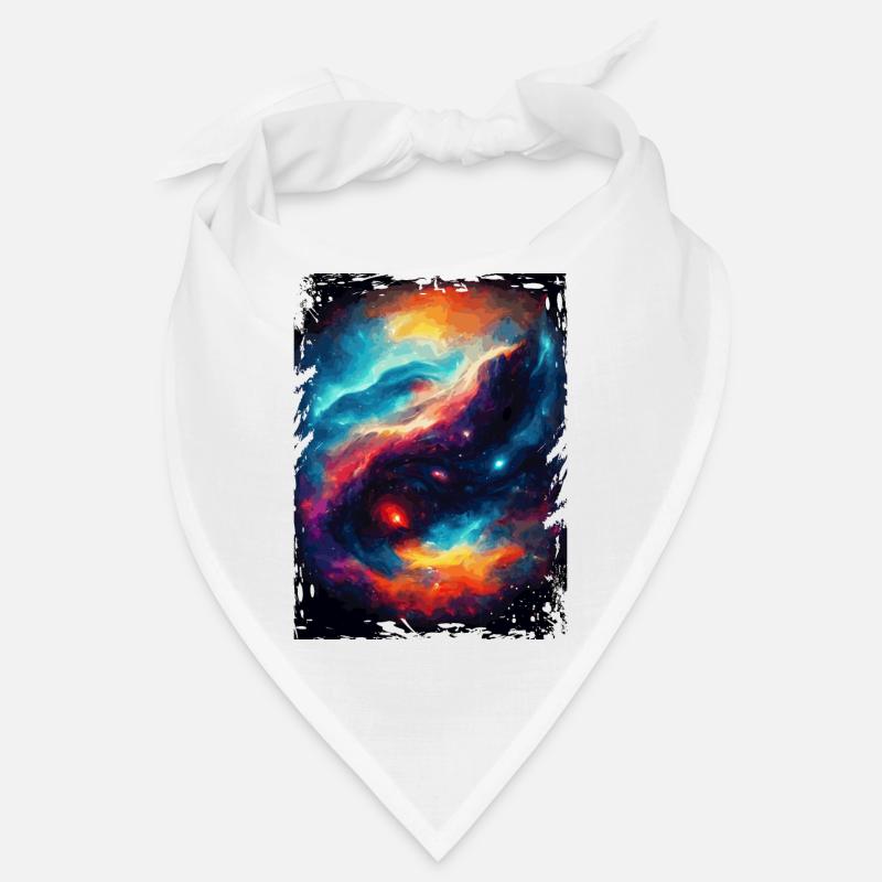 Space Galaxy Aquarell Nebel Muster Bandana