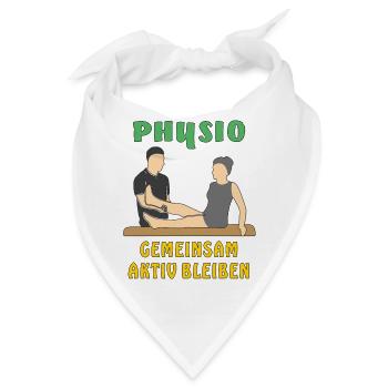 PHYSIO GEMEINSAM AKTIV BLEIBEN - Bandana - Weiß - Vorne