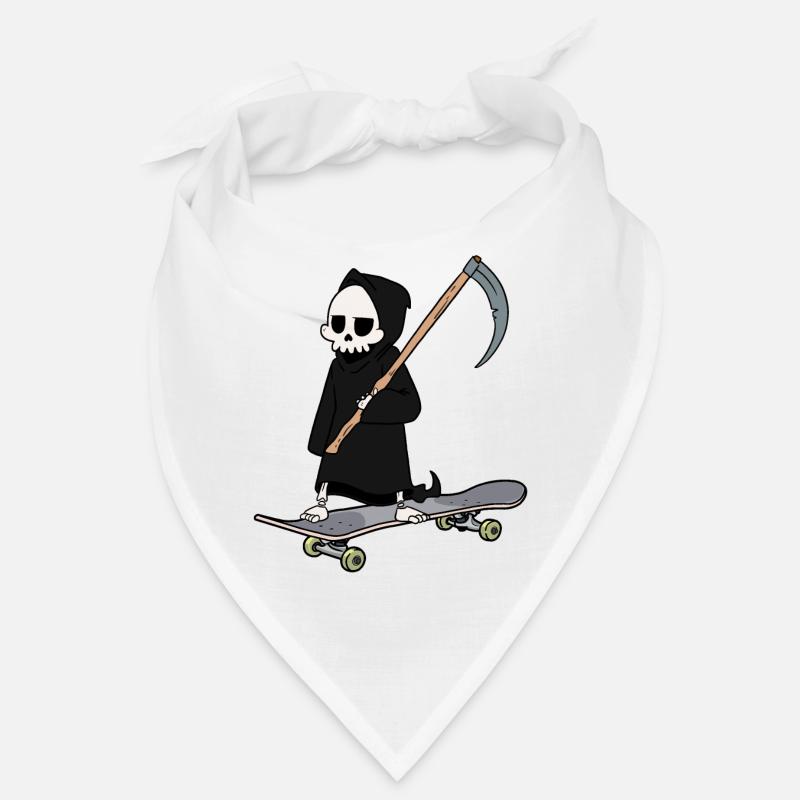 Skateboard Sporty Grim Reaper Death Sense Horror Bandana