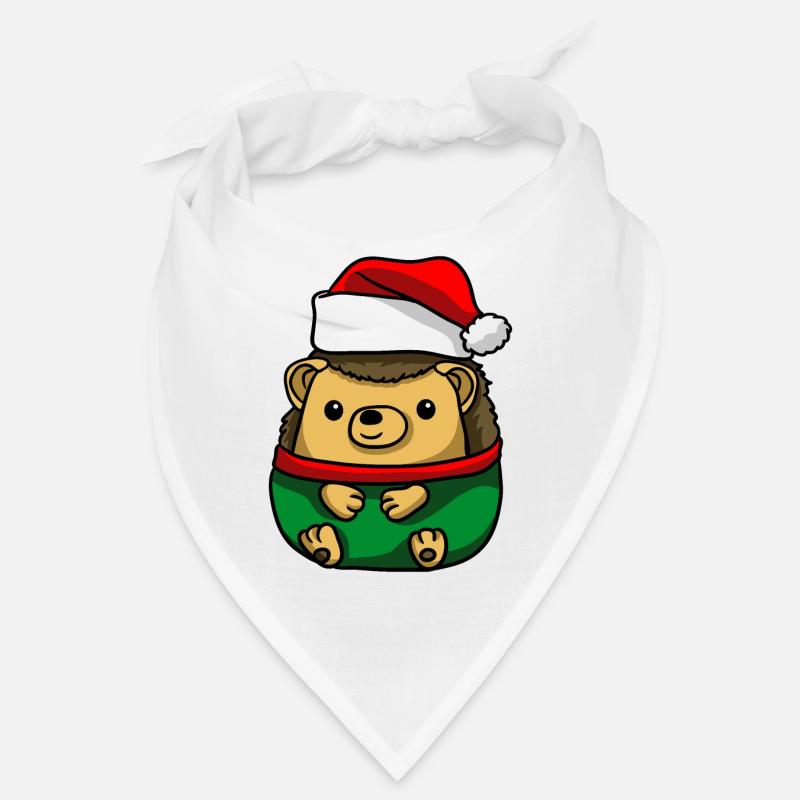 Hérisson avec pull de Noël Bandana