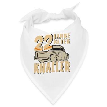 22 JAHRE ALTER KNALLER - Bandana - Weiß - Vorne