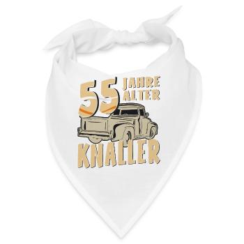 55 JAHRE ALTER KNALLER - Bandana - Weiß - Vorne