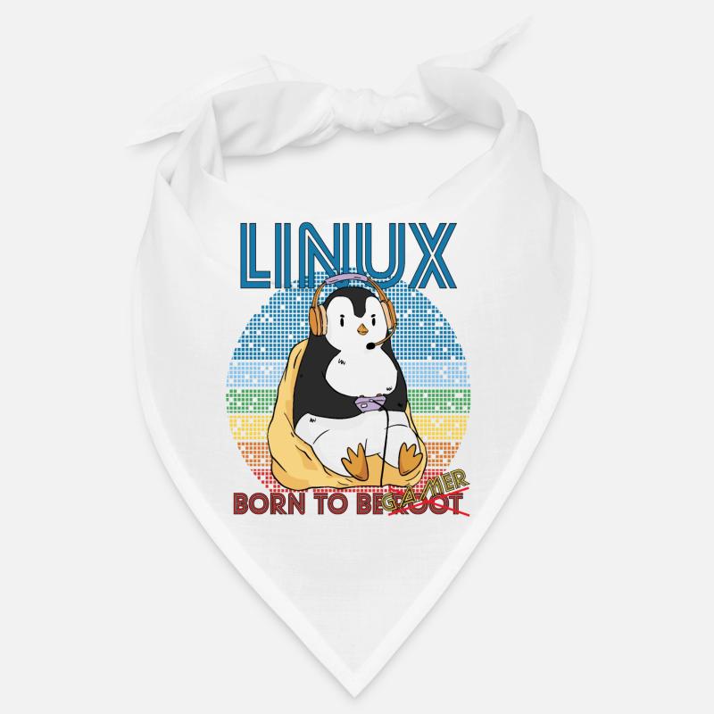Gamer Linux Born To Be Root Geek Game Programmer A Bandana
