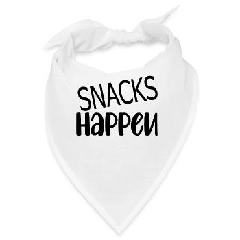 Snack Abendessen Speise Hungrig Naschen Essen - Bandana - Weiß - Vorne