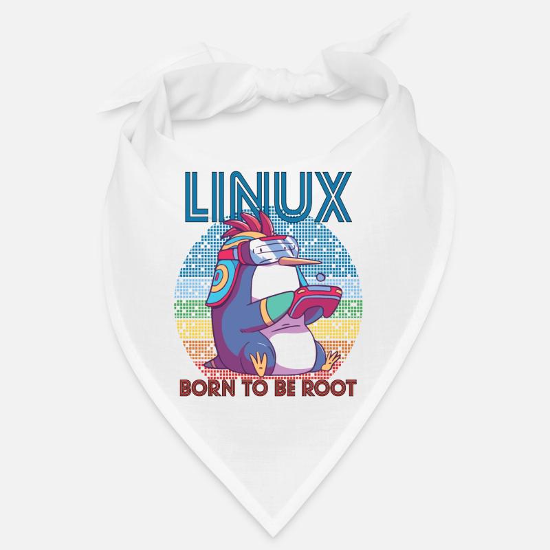 Linux Gamer Penguin Root Party Geek Programmeur Adm Bandana