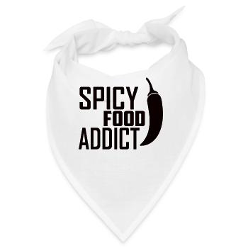 Scharf Essen Gewürze Chillischote Schärfe Essen - Bandana - Weiß - Vorne
