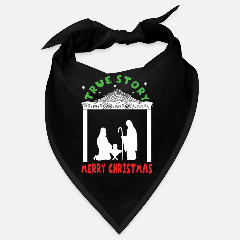 Histoire Vrai Noël Décembre Joyeuse naissance Jésus Bandana