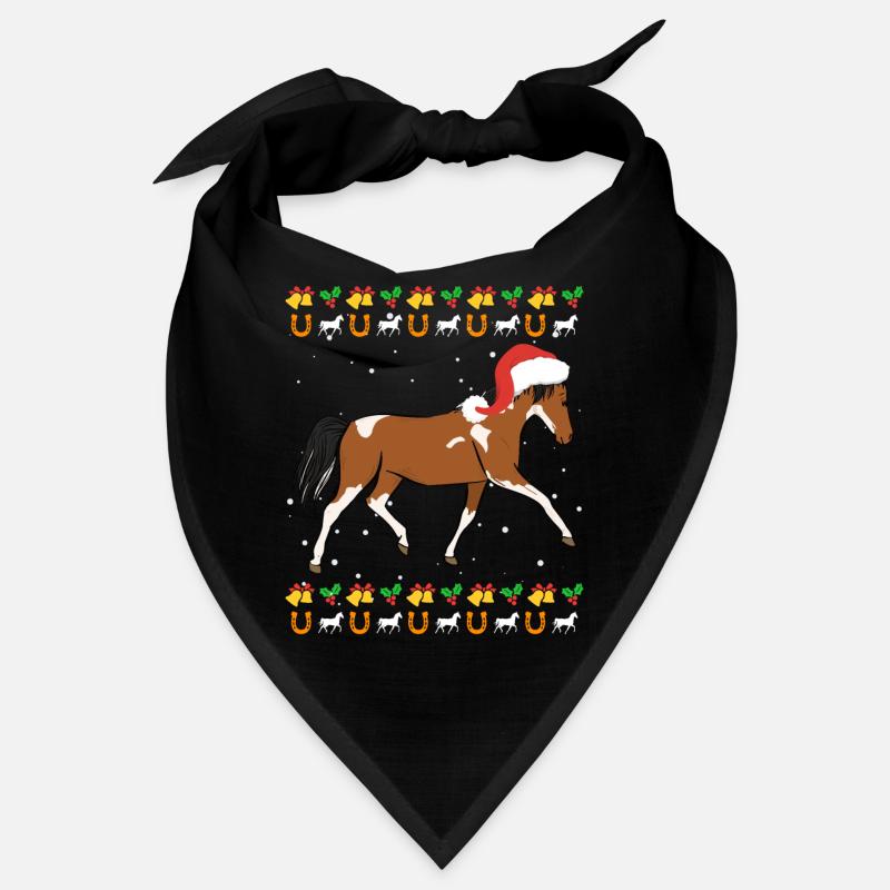 Cavalier de cheval de Noël moche Bandana