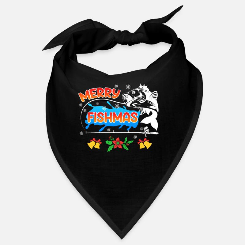 Pêcheur Noël Pêche Joyeux Poissons Bandana