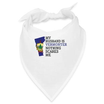 Nichts macht mir Angst Vermonter Ehemann Vermont - Bandana - Weiß - Vorne