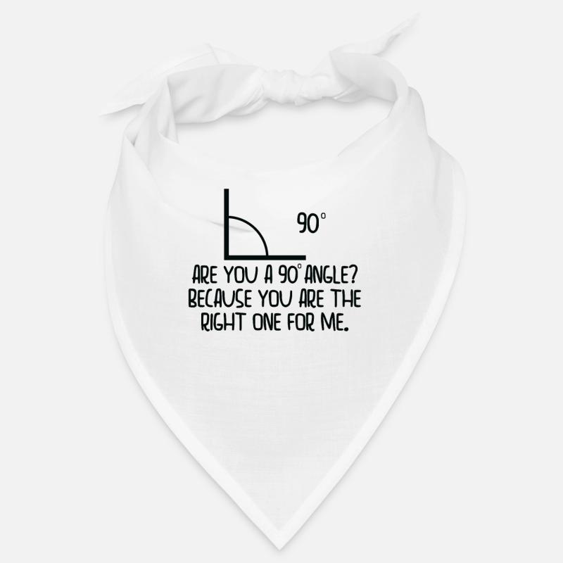 Mathematics Right Angle Cheesy Pun Math Geek Bandana