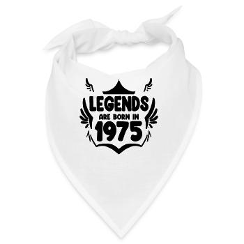 1975 - Jahrgang 1975 - Bandana - Weiß - Vorne