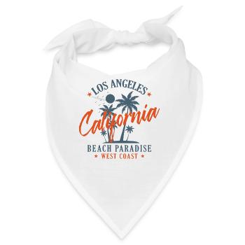 Los Angeles California Beach Paradise West Coast - Bandana - Weiß - Vorne
