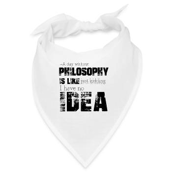 Philosophie - Bandana - Weiß - Vorne