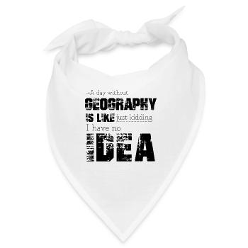 Geografie - Bandana - Weiß - Vorne