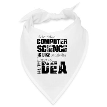 Informatik - Bandana - Weiß - Vorne