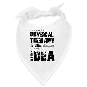 Physiotherapie - Bandana - Weiß - Vorne