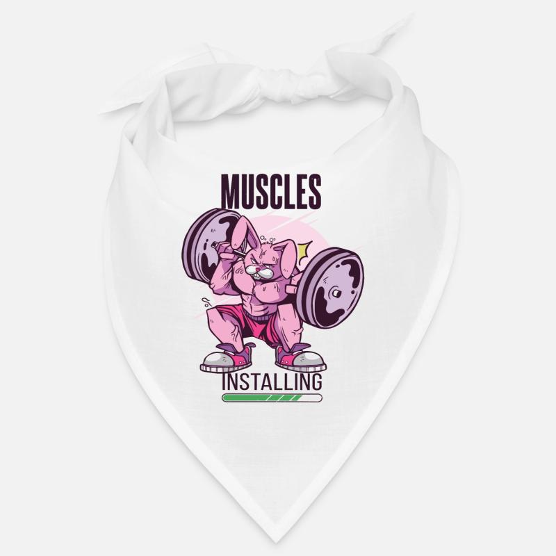 Les muscles installent Rabbit Gym Motivation Workout Bandana