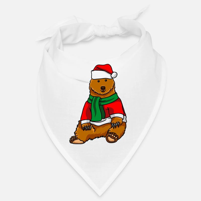 Ours avec chandail de Noël Bandana