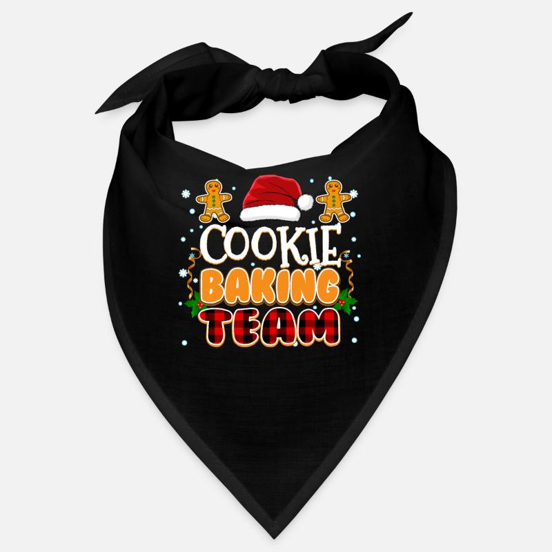 Équipe de cuisson de biscuits Mignon Noël Appariement familial Bandana