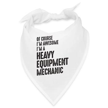 Großartig, ich bin ein Schwermaschinenmechaniker - Bandana - Weiß - Vorne