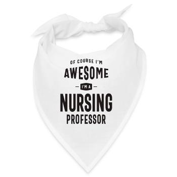 Großartig, ich bin Pflegeprofessorin - Bandana - Weiß - Vorne