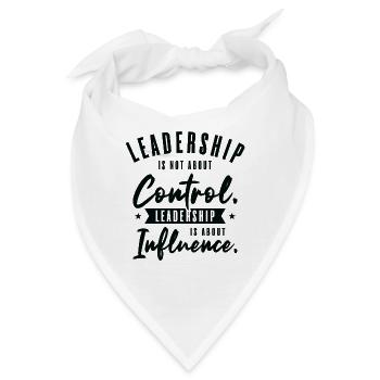 Führung Weisheit Zitate Führer Inspirieren - Bandana - Weiß - Vorne