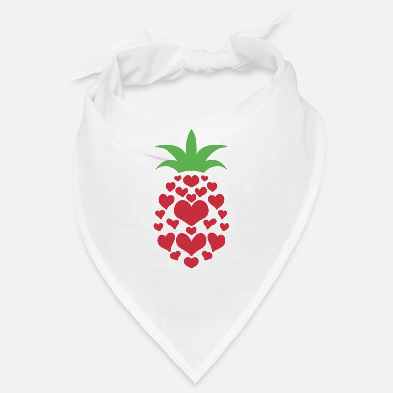 Ananas Herz Bandana